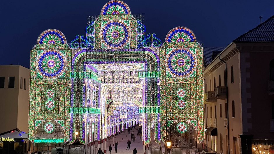 Šviesų festivalio išvakarėse – mecenato dovana klaipėdiečiams