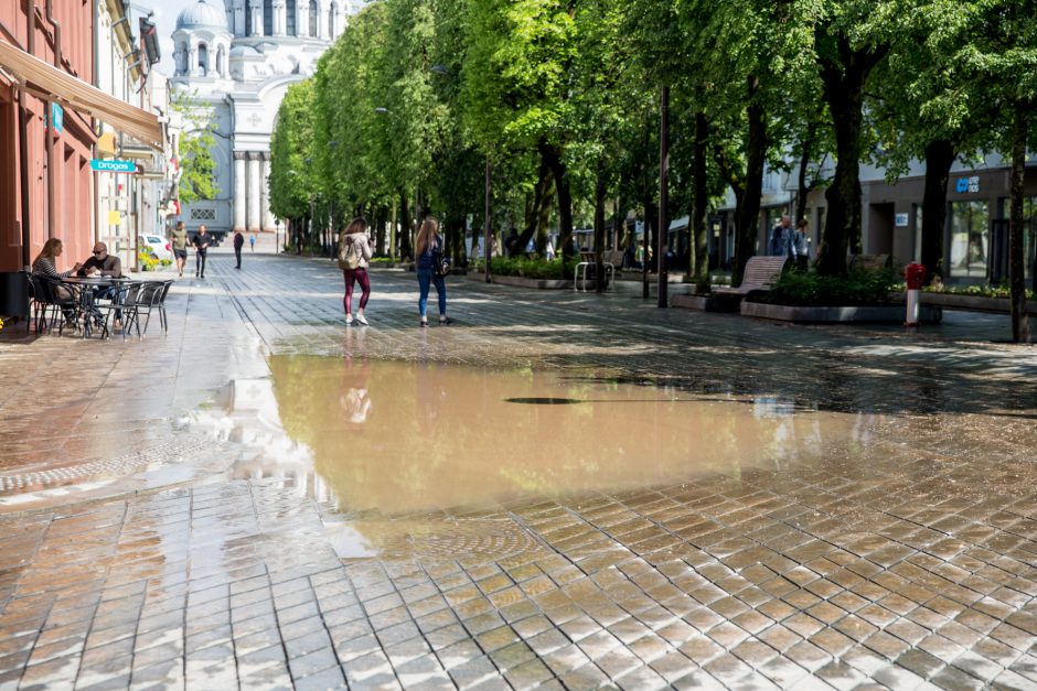 Kauną užtvindė liūtis: skendo pagrindinės gatvės