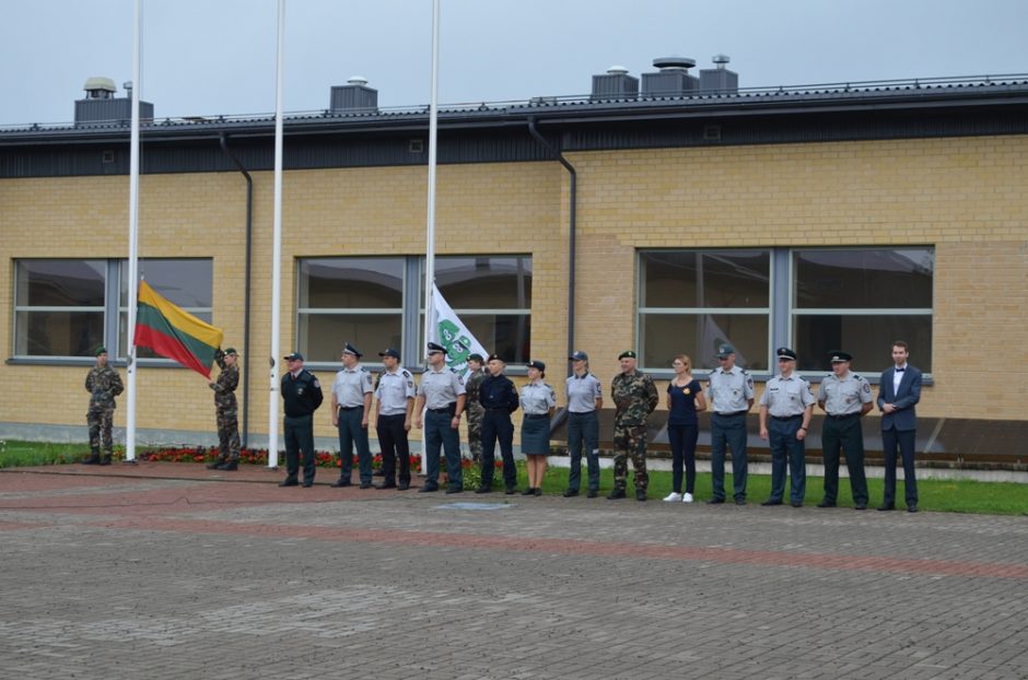 Pasieniečių mokykloje atidaryta jaunųjų pasieniečių, šaulių ir gelbėtojų stovykla 