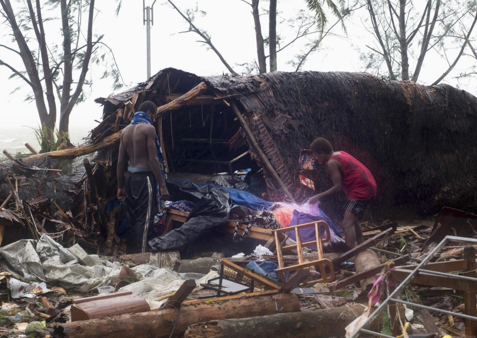 Vanuatu užgriuvo pragaištingas atogrąžų ciklonas 