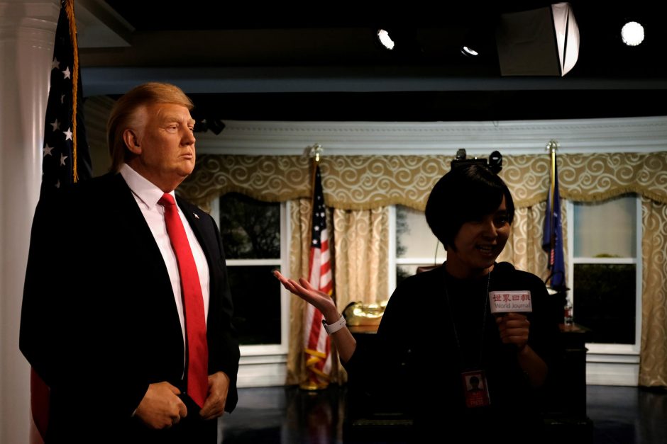 „Madame Tussauds“ muziejuje atidengtas vaškinis D. Trumpas