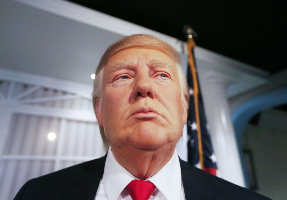 „Madame Tussauds“ muziejuje atidengtas vaškinis D. Trumpas