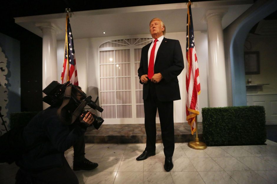 „Madame Tussauds“ muziejuje atidengtas vaškinis D. Trumpas