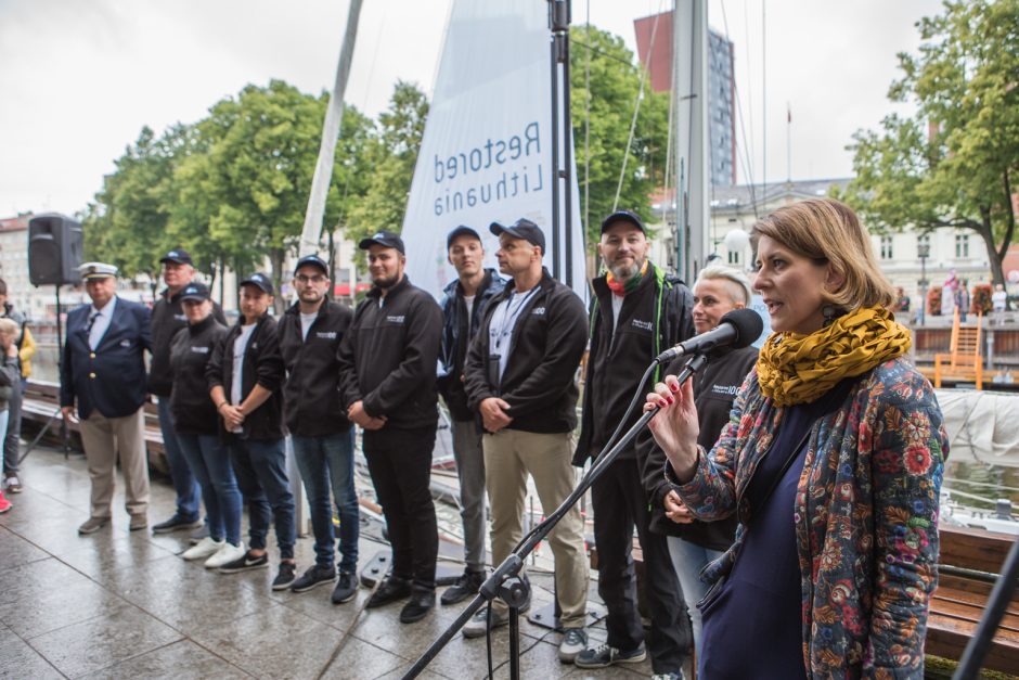 Klaipėdiečiai išlydėjo jachtą „Lietuva“