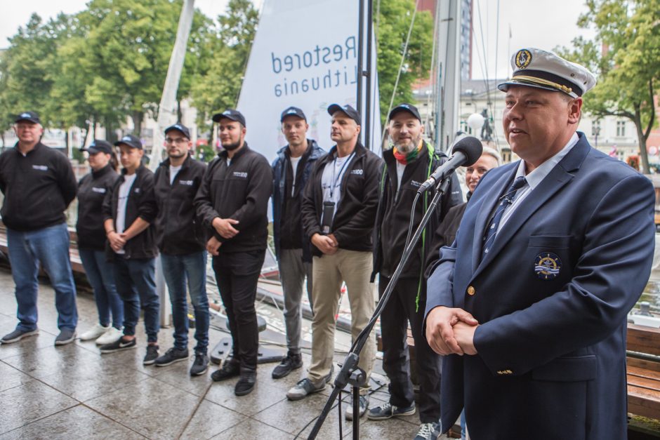 Klaipėdiečiai išlydėjo jachtą „Lietuva“