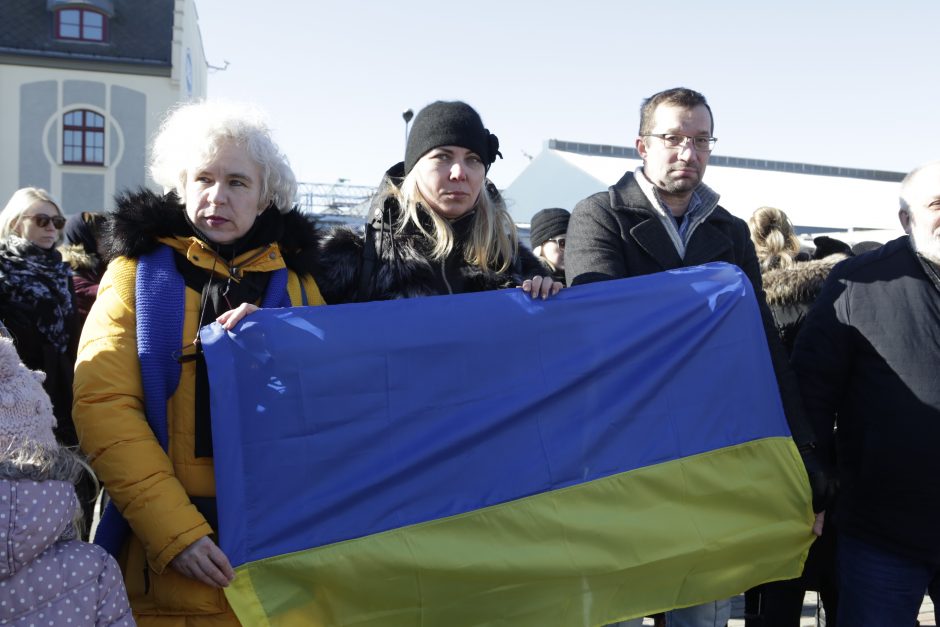 Klaipėdoje – moterų protestas prie Rusijos konsulato