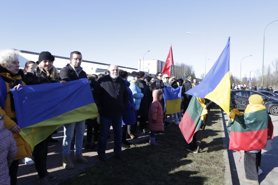 Klaipėdoje – moterų protestas prie Rusijos konsulato