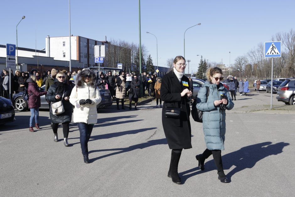 Klaipėdoje – moterų protestas prie Rusijos konsulato