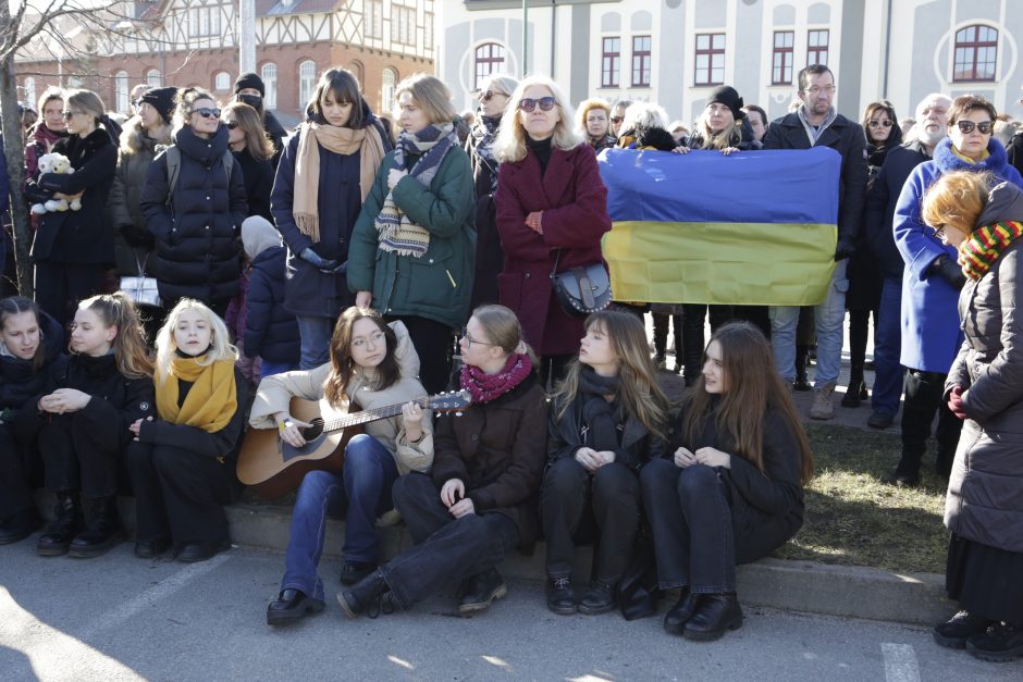 Klaipėdoje – moterų protestas prie Rusijos konsulato