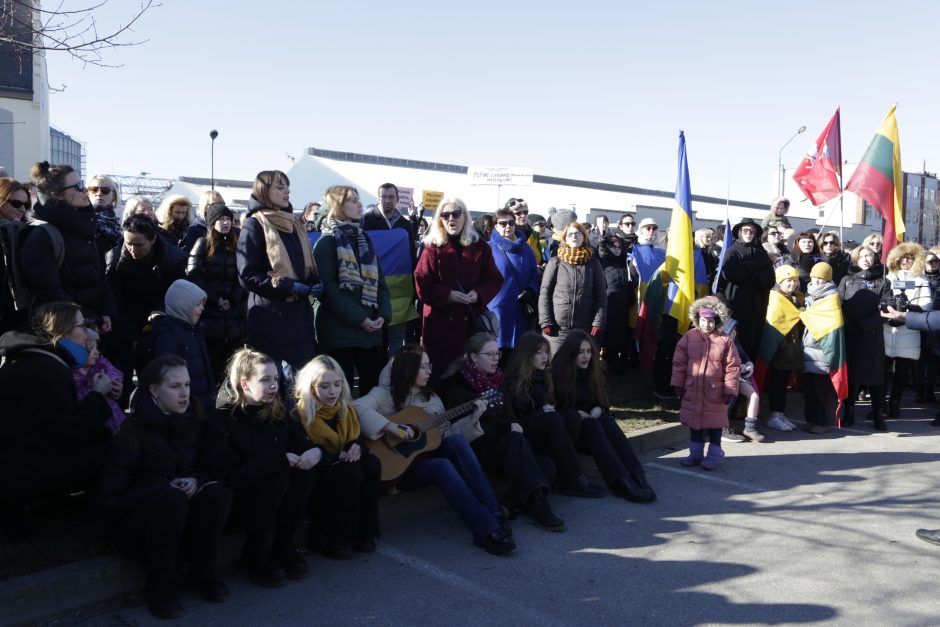 Klaipėdoje – moterų protestas prie Rusijos konsulato