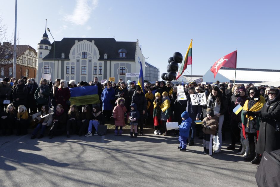 Klaipėdoje – moterų protestas prie Rusijos konsulato