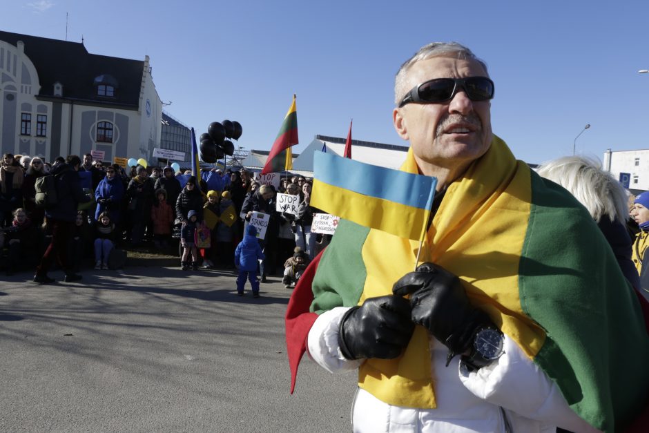 Klaipėdoje – moterų protestas prie Rusijos konsulato