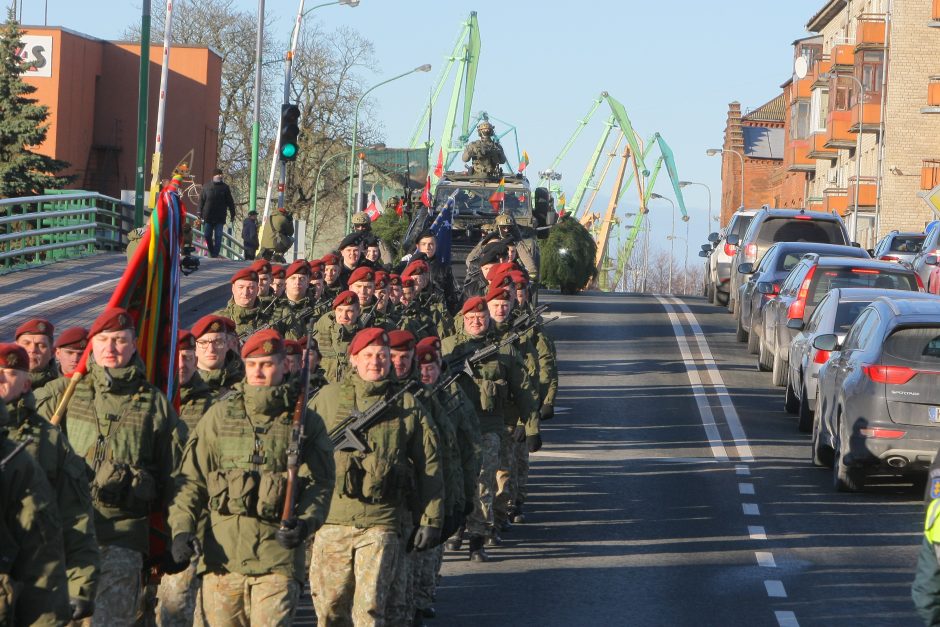 Klaipėdoje – iškilmingas kariuomenės dienos minėjimas