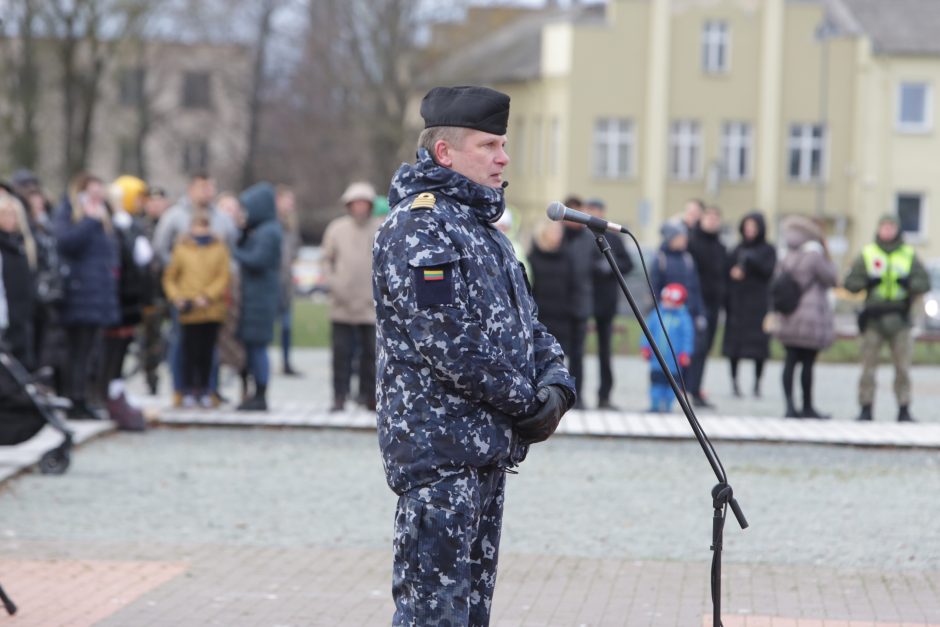 Uostamiestyje paminėta Lietuvos kariuomenės atkūrimo diena