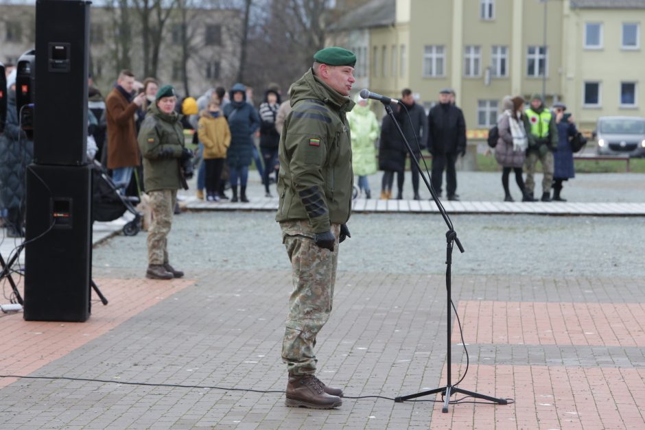 Uostamiestyje paminėta Lietuvos kariuomenės atkūrimo diena