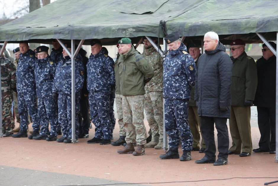 Uostamiestyje paminėta Lietuvos kariuomenės atkūrimo diena