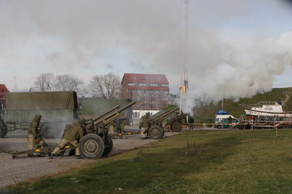 Uostamiestyje paminėta Lietuvos kariuomenės atkūrimo diena