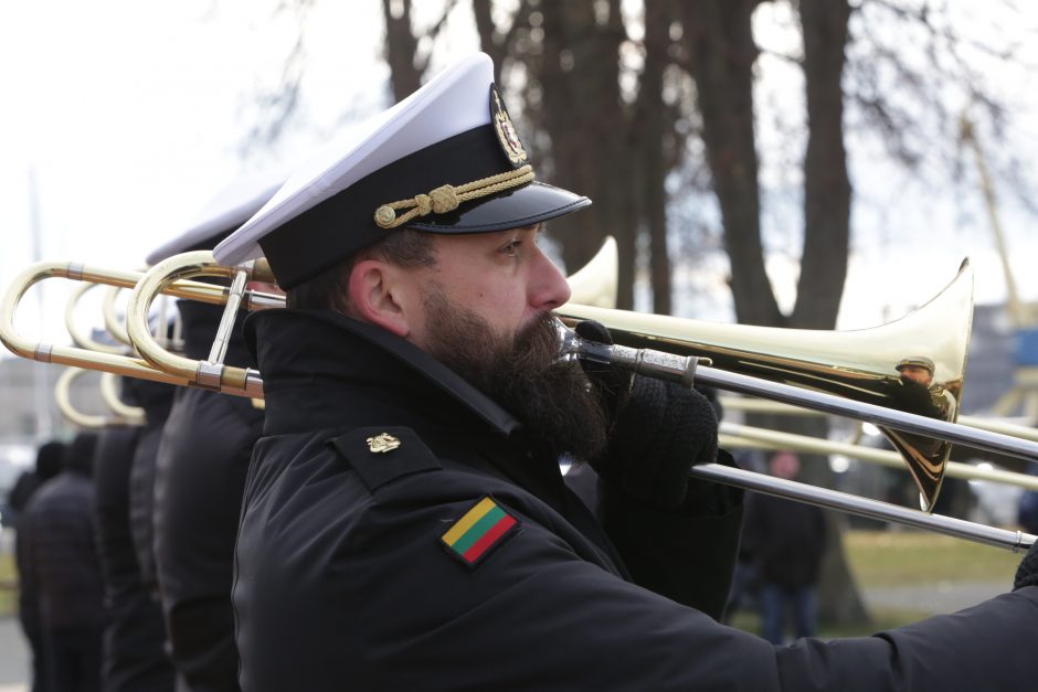 Uostamiestyje paminėta Lietuvos kariuomenės atkūrimo diena