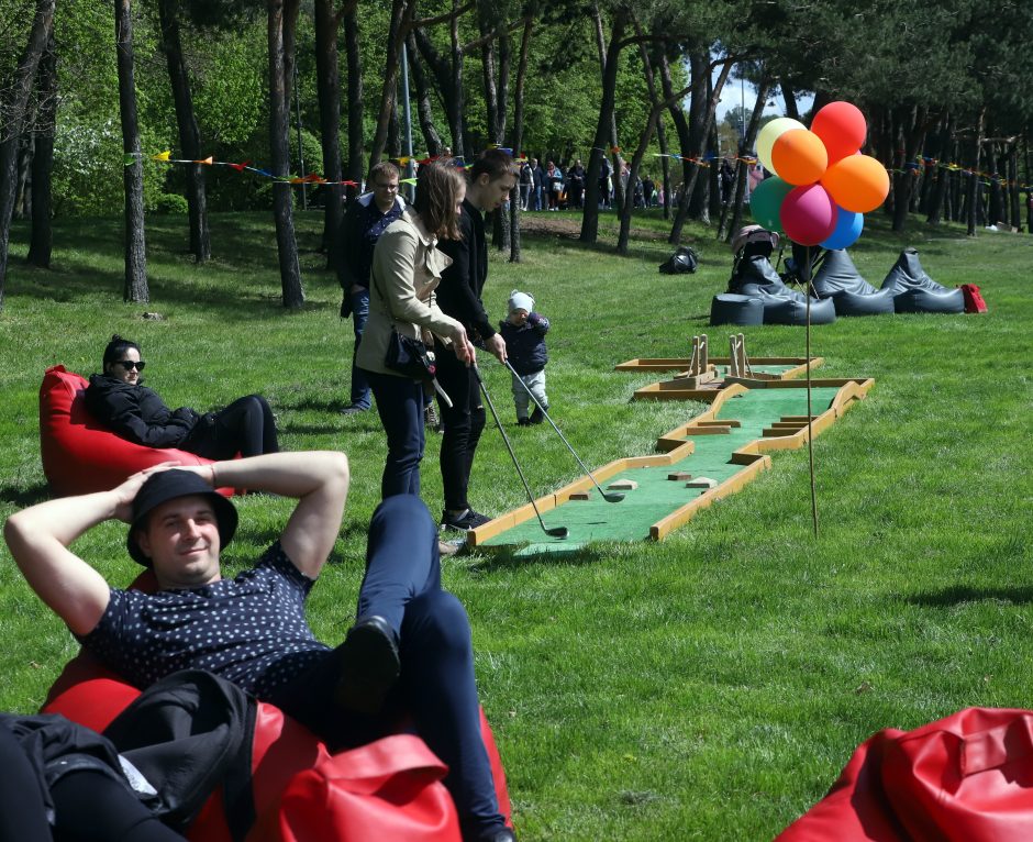 Atidarytas atnaujintas Santakos parkas: šventėje pramogų surado kiekvienas