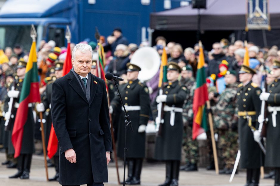 G. Nausėda Vasario 16-osios minėjime: Lietuvos laisvės kovotojų atminimas niekada nebus pamirštas