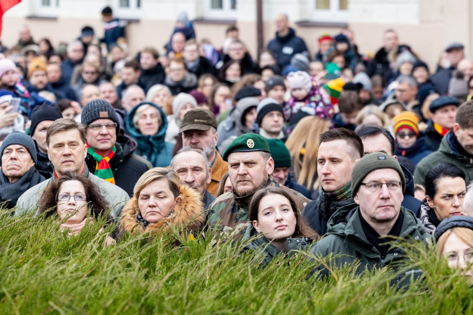 G. Nausėda Vasario 16-osios minėjime: Lietuvos laisvės kovotojų atminimas niekada nebus pamirštas