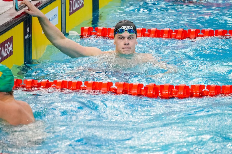 D. Rapšys pasaulio plaukimo taurės etape iškovojo antrą vietą