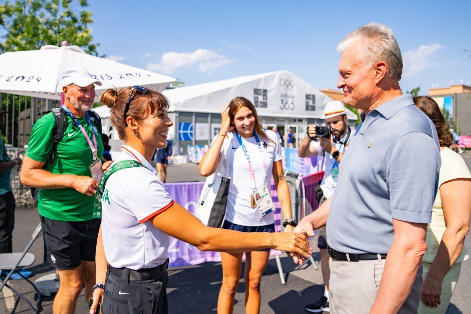 Olimpiadoje viešintis G. Nausėda: tikiuosi, kad naujai Vyriausybei sportas rūpės labiau