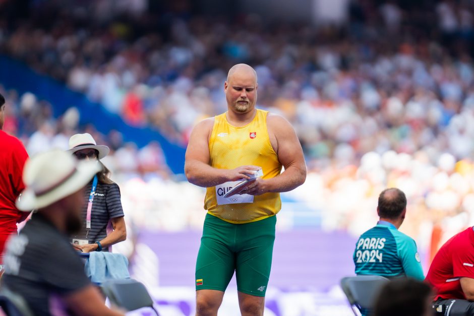 A. Gudžius olimpiadoje žengė į disko metimo finalą