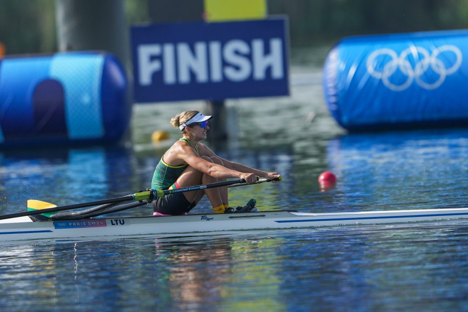 Ketvirtfinalį laimėjusi V. Senkutė – vienviečių valčių pusfinalyje