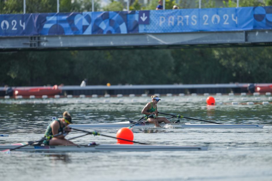 Ketvirtfinalį laimėjusi V. Senkutė – vienviečių valčių pusfinalyje