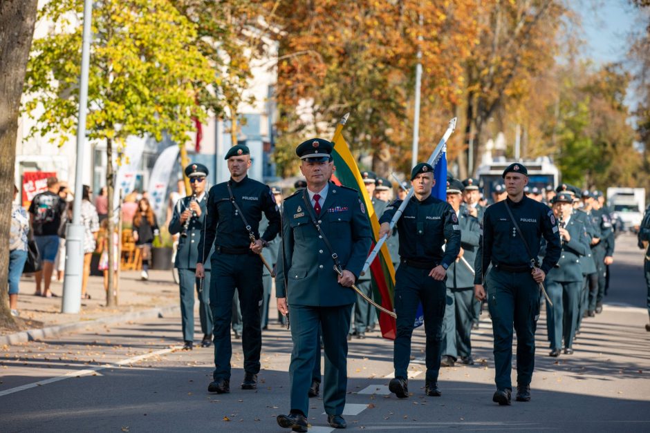 Klaipėdos pareigūnai artėjančią Policijos dieną paminėjo Palangoje