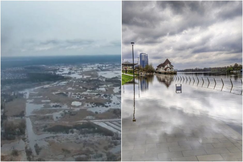 Skęstančioje Ukrainoje – potvynių piko baimė: ruošiamasi greitai reaguoti gelbėjant žmones