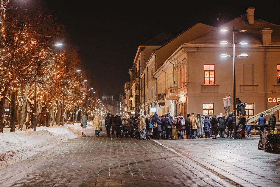 Kaune įžiebta Didžioji Menora: prasideda linksmoji šviesos šventė