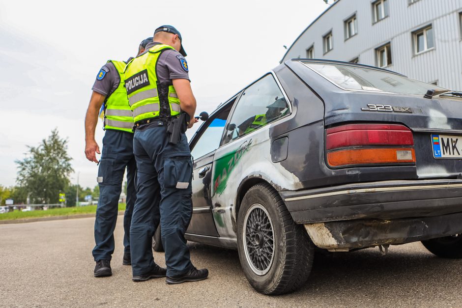 Neįprastas policijos reidas Kaune: kai kurie vairuotojai atvyko net du kartus