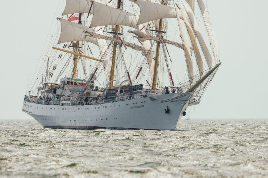 Savaitgalį „The Tall Ships Races 2024“ burlaiviai įveikė pirmąjį lenktynių etapą Helsinkyje