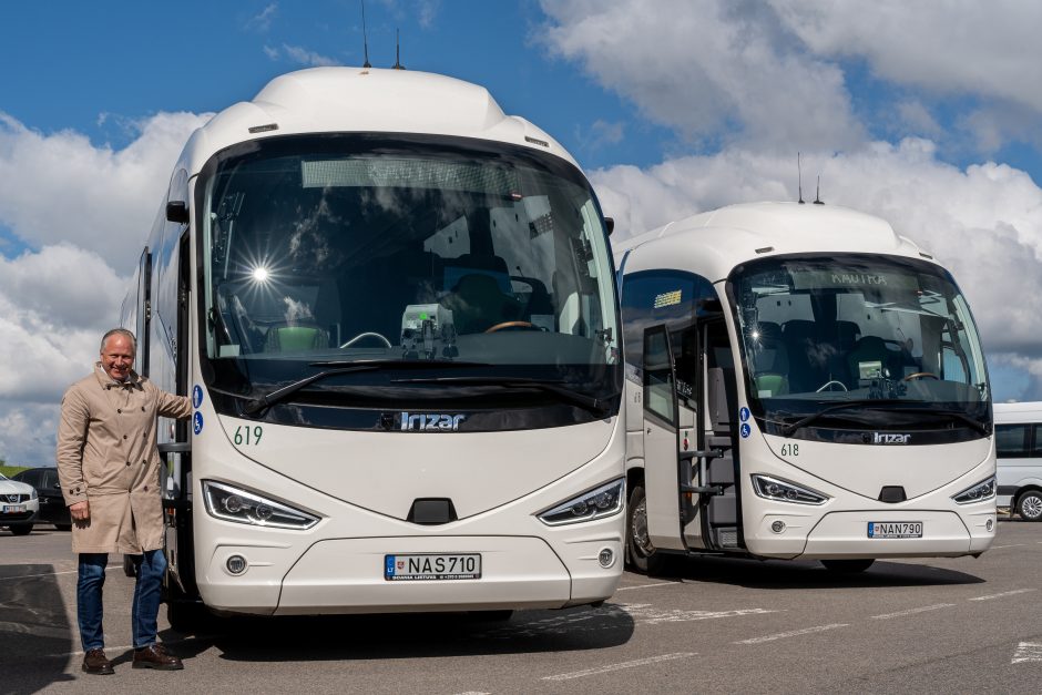 Autobuse – ir liftas, ir garsinė sistema