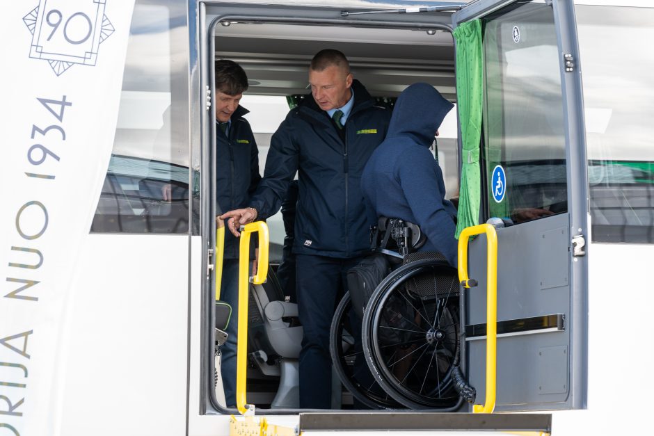 Autobuse – ir liftas, ir garsinė sistema