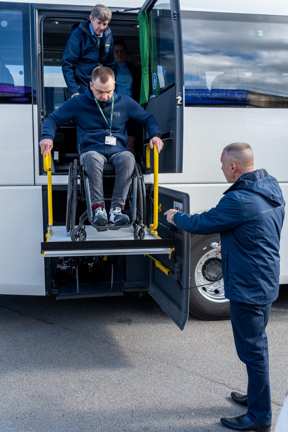 Autobuse – ir liftas, ir garsinė sistema