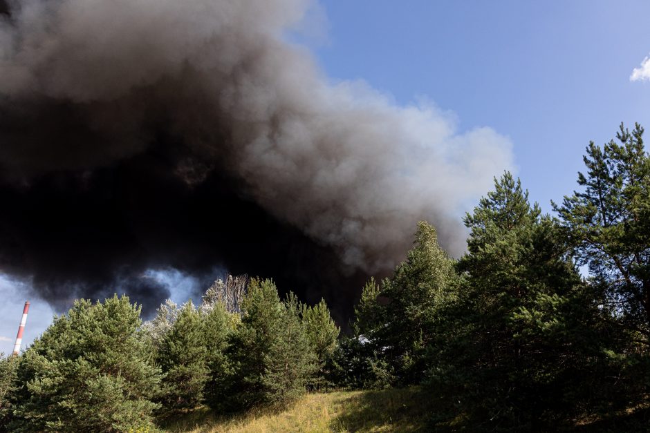 „Ecoservice“ dėl gaisro pradėjo vidinį tyrimą, skelbia paslaugas teikianti įprasta tvarka