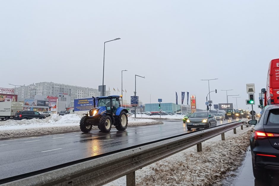 Žinomi žmonės stebi žemdirbių protestą: pro akis nepraslydo nei karstas, nei technikos galybė