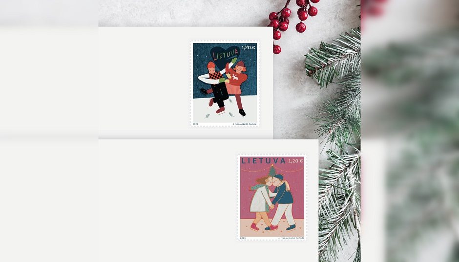 Laiškus ir atvirukus papuoš išleidžiami nauji kalėdiniai pašto ženklai
