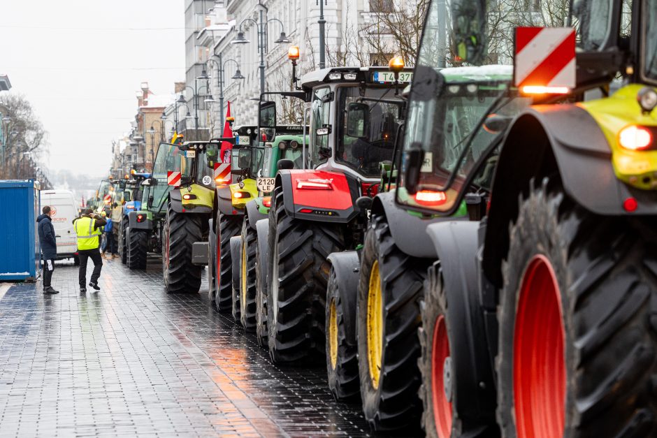 Žinomi žmonės stebi žemdirbių protestą: pro akis nepraslydo nei karstas, nei technikos galybė