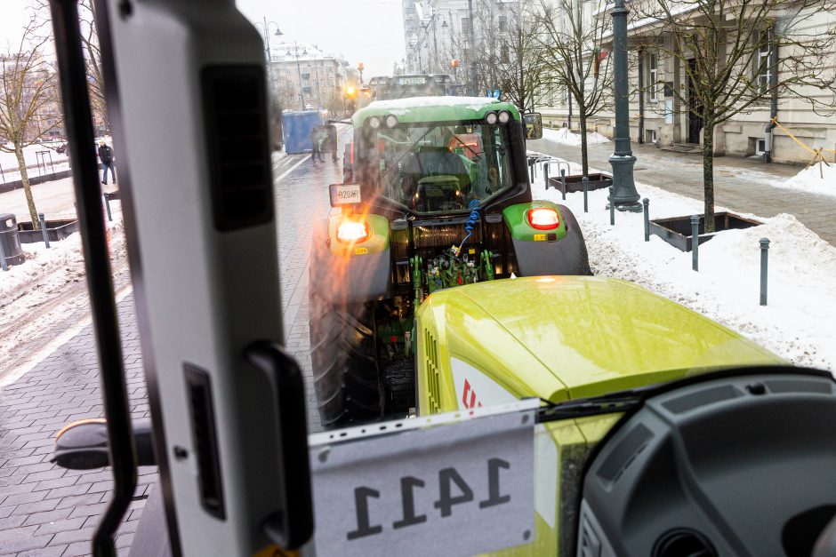 Žinomi žmonės stebi žemdirbių protestą: pro akis nepraslydo nei karstas, nei technikos galybė