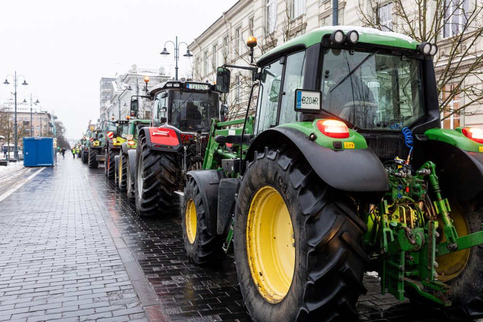 Žinomi žmonės stebi žemdirbių protestą: pro akis nepraslydo nei karstas, nei technikos galybė