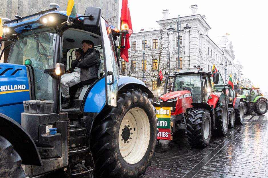 Žinomi žmonės stebi žemdirbių protestą: pro akis nepraslydo nei karstas, nei technikos galybė