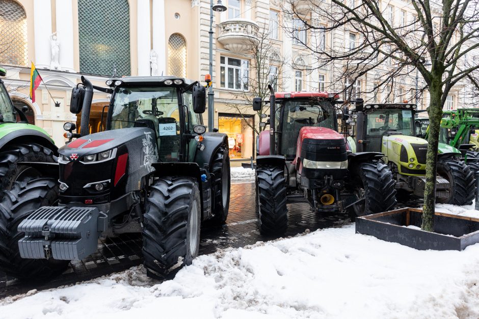 Žinomi žmonės stebi žemdirbių protestą: pro akis nepraslydo nei karstas, nei technikos galybė