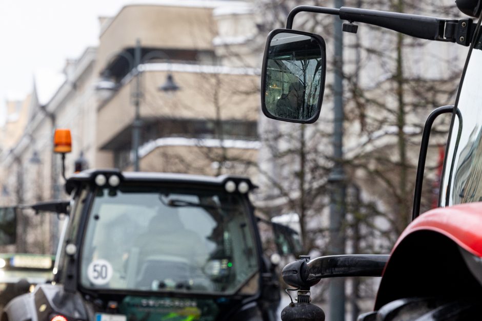 Žinomi žmonės stebi žemdirbių protestą: pro akis nepraslydo nei karstas, nei technikos galybė