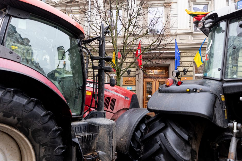 Žinomi žmonės stebi žemdirbių protestą: pro akis nepraslydo nei karstas, nei technikos galybė