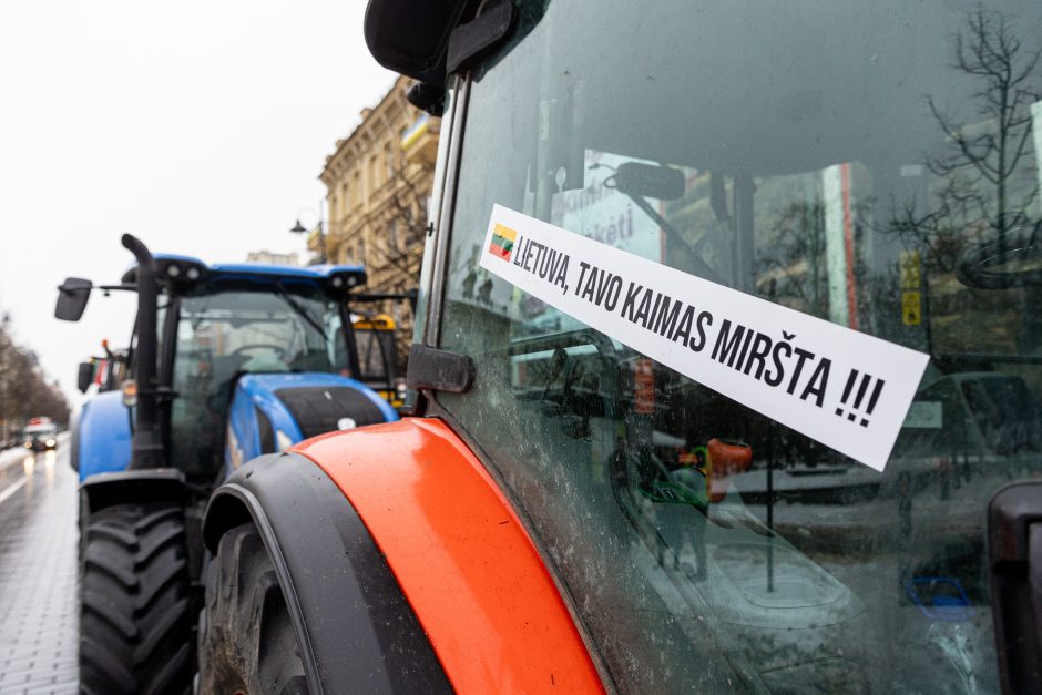 Žinomi žmonės stebi žemdirbių protestą: pro akis nepraslydo nei karstas, nei technikos galybė