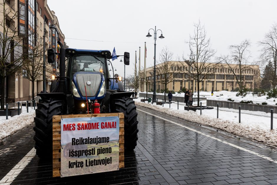 Žinomi žmonės stebi žemdirbių protestą: pro akis nepraslydo nei karstas, nei technikos galybė